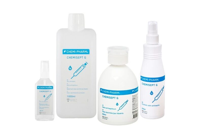 CHEMISEPT G - colorless skin disinfectant, with a special dispenser